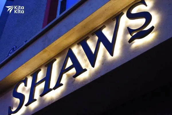 halo lit sign